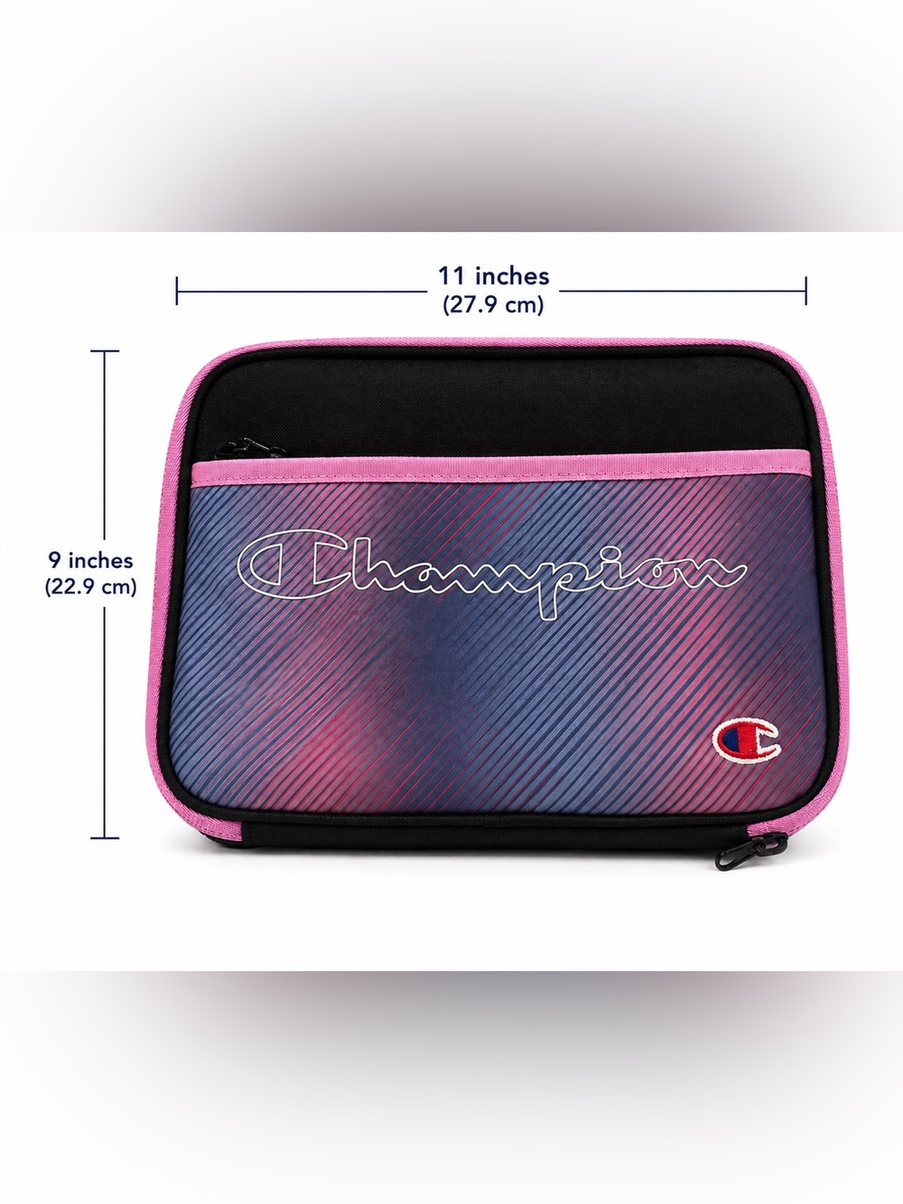 Brand new Champion Iridescent Purple Lunch Bag hard inside